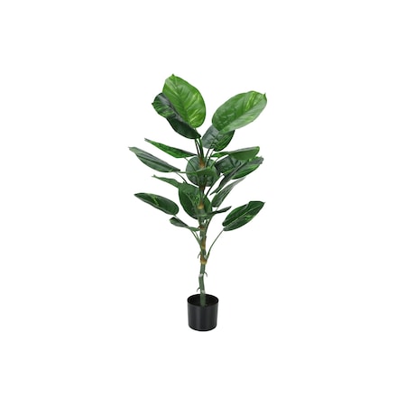 Monarch Specialties Artificial Plant 54" Tall Dieffenbachia Tree, Indoor, Faux, Fake, Floor, Greenery Potted, Real Touch I 9519